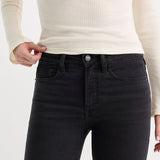Good American | Soft Tech Good Legs Crop Mini Boot Jean - Black