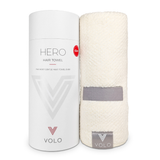 VOLO Beauty | Hero Hair Towel- Salt White Luxe Tube