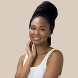 VOLO Beauty | Hero Hair Towel- Vinyl Black Luxe Tube
