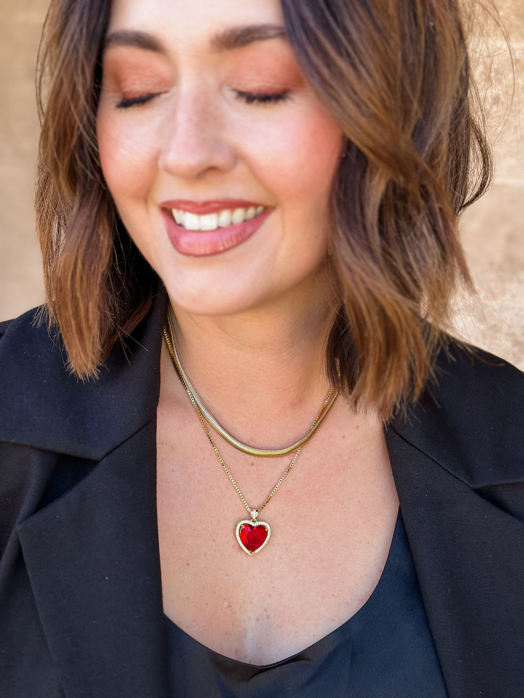 Vanessa Mooney The Ruby Heart Necklace