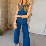 Habitual | Denim Vest - Cornflower Blue