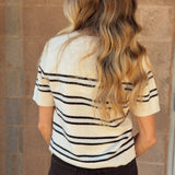 Z Supply | Gatewood Stripe Sweater - Light Oatmeal Heather