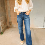 AG Jeans | Adria Low Rise Wide Leg Jeans