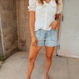 Daze | Valley Girl Short High Rise Patch Pocket- RomCom