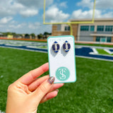 Beaded Football Studs | Various