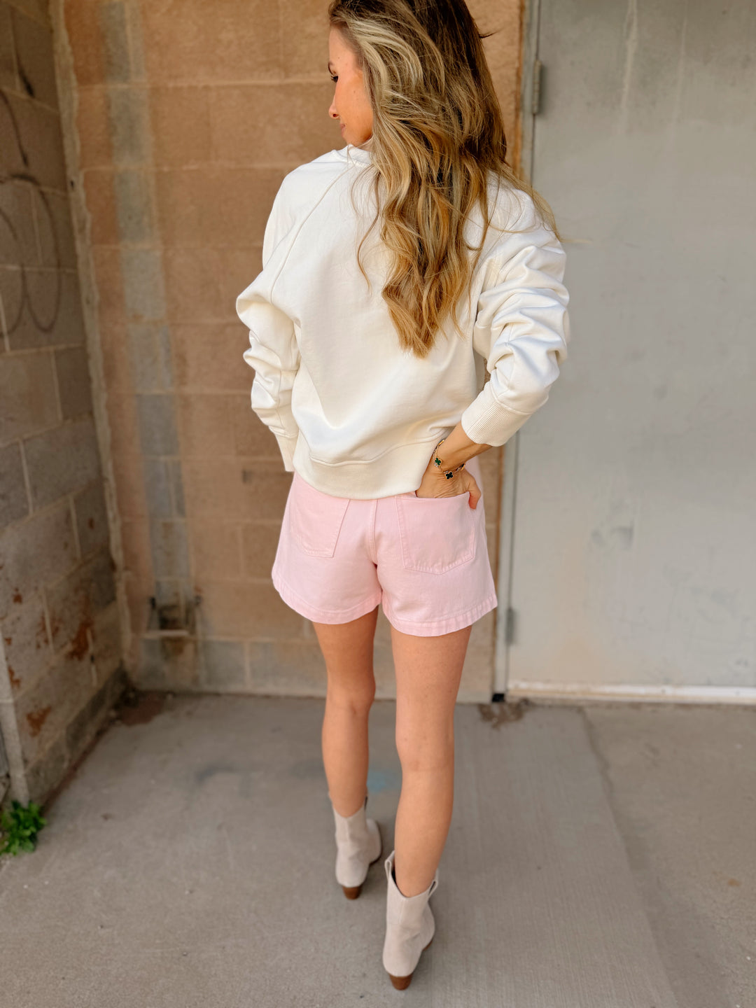 Pistola | Saige High Rise A-line Short - Blush