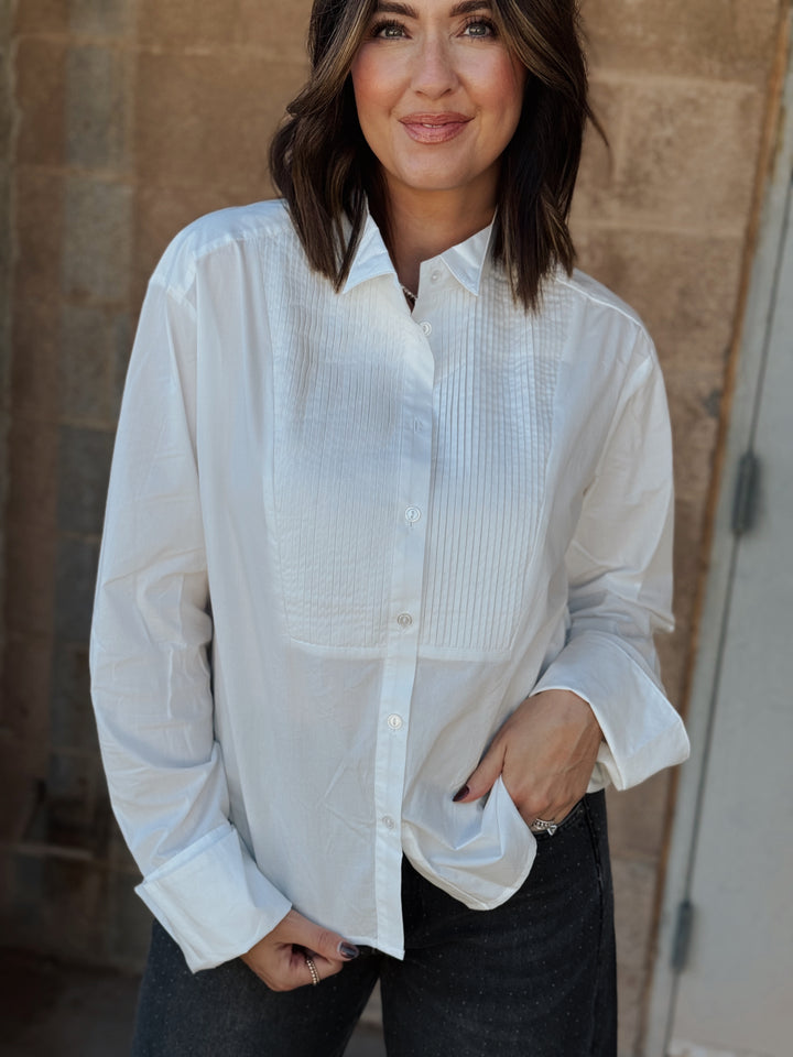 Sanctuary | New Era Tuxedo Shirt - White