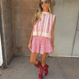 J. Marie | The Marna Lace Skort Set - Red Gingham