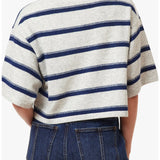 Habitual | Striped Rugby Polo Sweater - Heather Grey