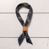 Jenni Earle | Leather Bandana Slide - Arched - Scarf Ring