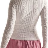 Free People | So Soft Seamless Modal Cable L/S - Clean Ivory