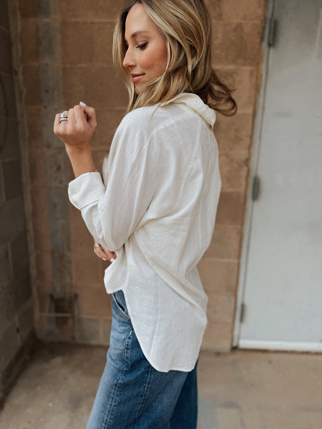 Z Supply | The Perfect Linen Top - White