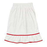 Bella Sleep + Spa | Spa Wrap - White with Red Trim