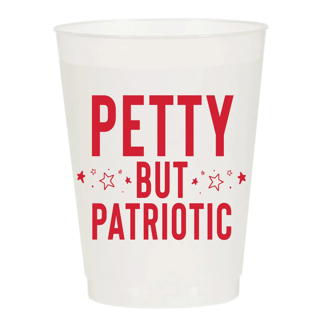 Petty but Patriotic Frosted Cups | Set of 6