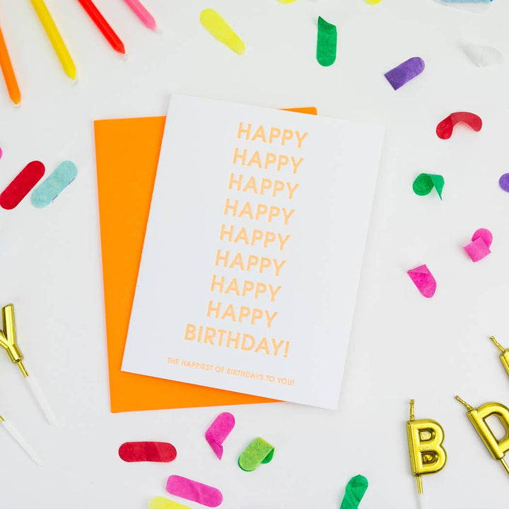 Happiest of Birthdays To You - Birthday - Letterpress Card