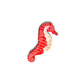 Solar Eclipse | Hand-painted Seahorse Claw Hair Clip