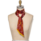 Jenni Earle | Silk Twilly Scarf - “Giddy Up”- Neck & Hair Scarf