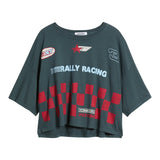 Daydreamer | Yonkers Speedway Cropped OS Tee -Vintage Black