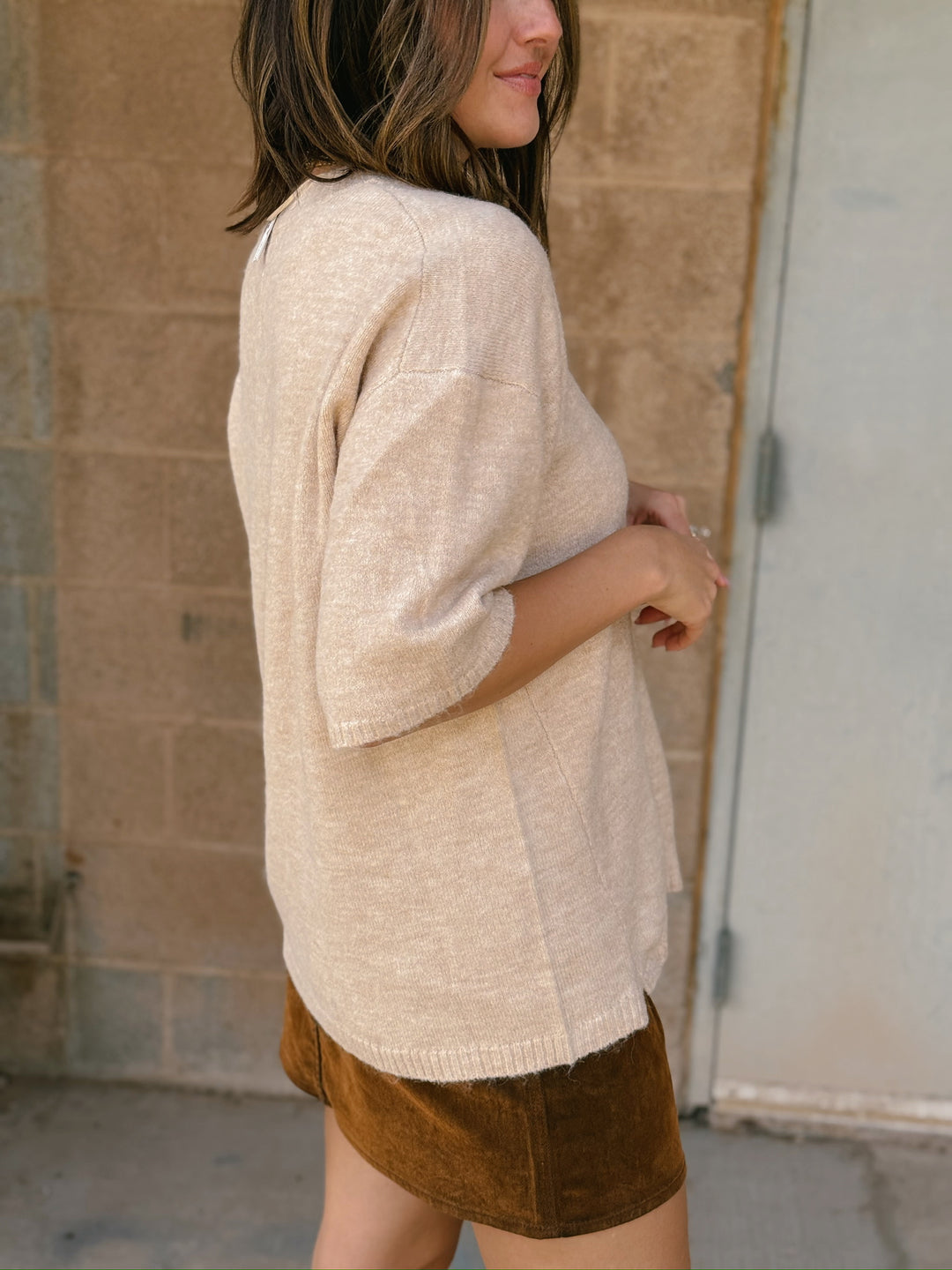 Free People | Margot Sweater Tee - Pearl Melange