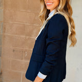 SixFifty | Drew Blazer with Sweatshirt Insert - Navy & Heather Grey