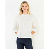 THML | Flowy Cut Out Top - Cream
