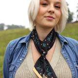 Jenni Earle | Silk Twilly Scarf - “Saddle Up and Lasso the Stars”