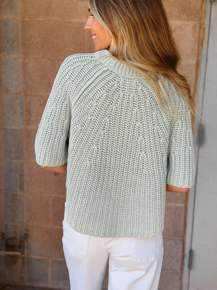 Free People | Amy Sweater Tee - Cameo Green