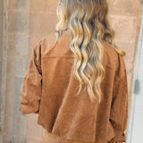 Z Supply | Corin Bubble Hem Jacket - Saddle Suede