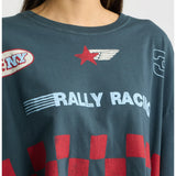 Daydreamer | Yonkers Speedway Cropped OS Tee -Vintage Black
