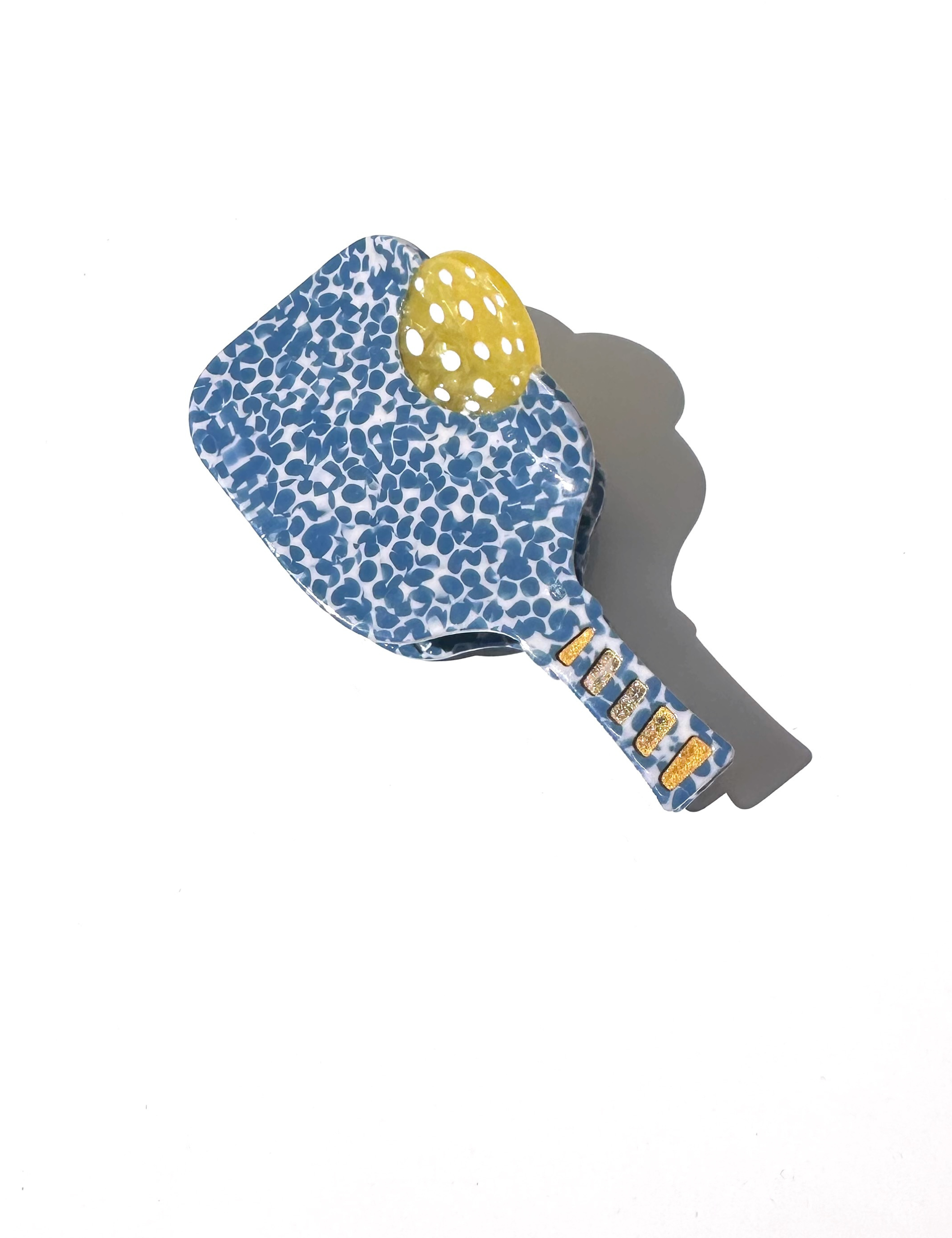 Solar Eclipse | Hand-painted Pickleball Paddle Claw Hair Clip