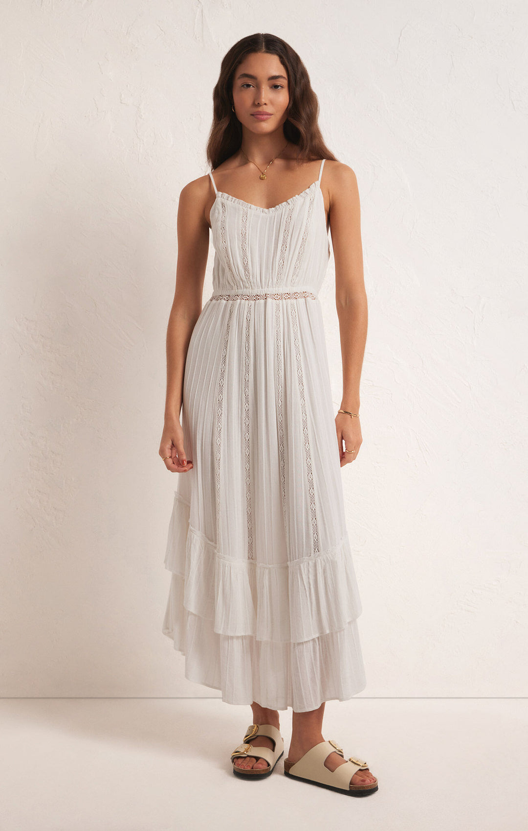 Z Supply Rose Maxi Dress| White | FINAL SALE