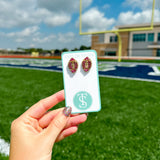 Beaded Football Studs | Various