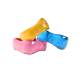 Sunshine Tienda | Coral Bangle Set - Coral, Blue & Yellow