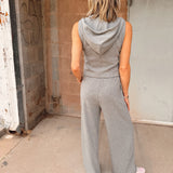 Elan | Wide Leg Pants - Dark Grey