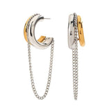 Sahira Jewelry Design | Blaine Two Tone Chain Hoop