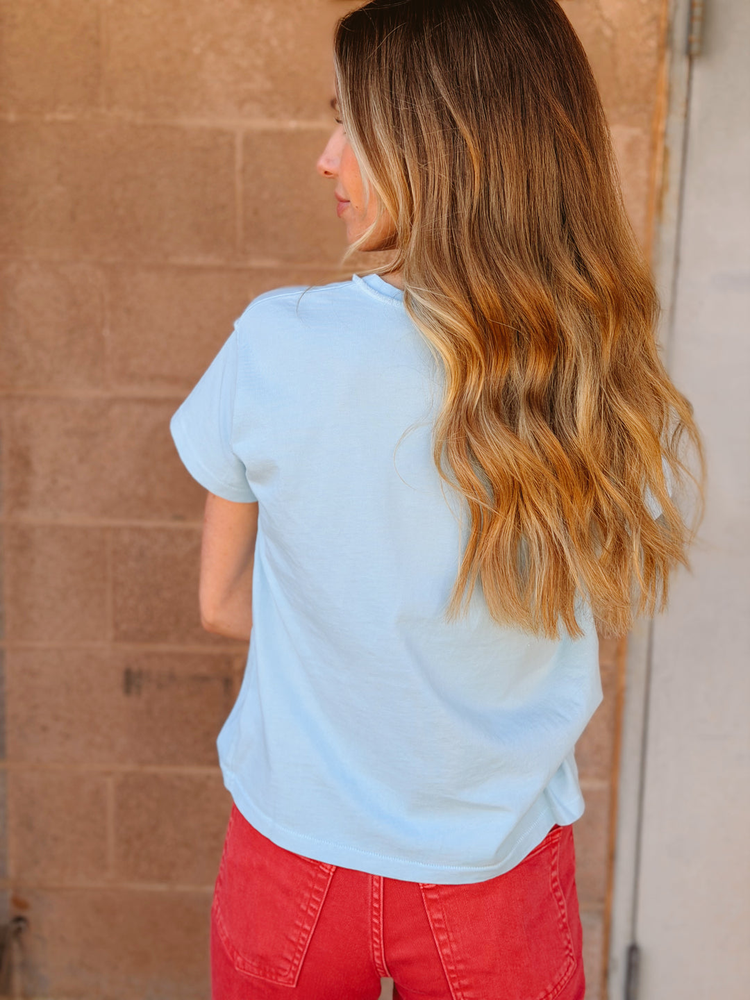 Daydreamer | Waylon Jennings Live From Austin Reverse GF Tee - Blue