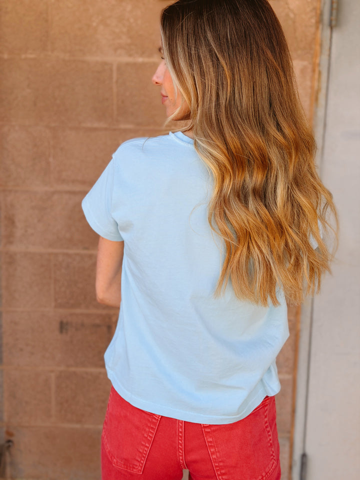 Daydreamer | Waylon Jennings Live From Austin Reverse GF Tee - Blue