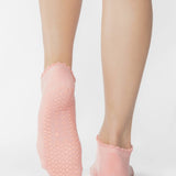 Pointe Studio | Women's Happy Full Foot Grip Sock - Coral