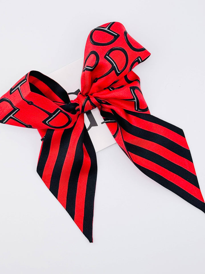 The Gameday Signature Scarf- Red and Black