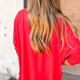 By Together | Daily Ease Knit Top - Red