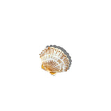 Solar Eclipse | Hand-painted Mini Seashell Claw Hair Clip - Golden Sand