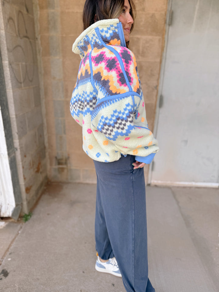 FP Movement | Printed Mountain High 1/2 - Isle knit Spring Meadow