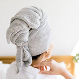 VOLO Beauty | Hero Hair Towel- Luna Gray Luxe Tube