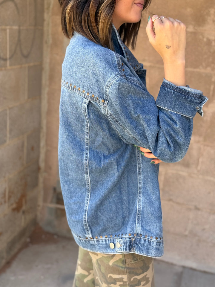 Beau Boyfriend Jacket - Vintage Blue