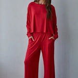 By Together | Daily Ease Knit Top - Red