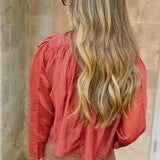 The Shirt | The Longsleeve Hayden Shirt- Brick Red