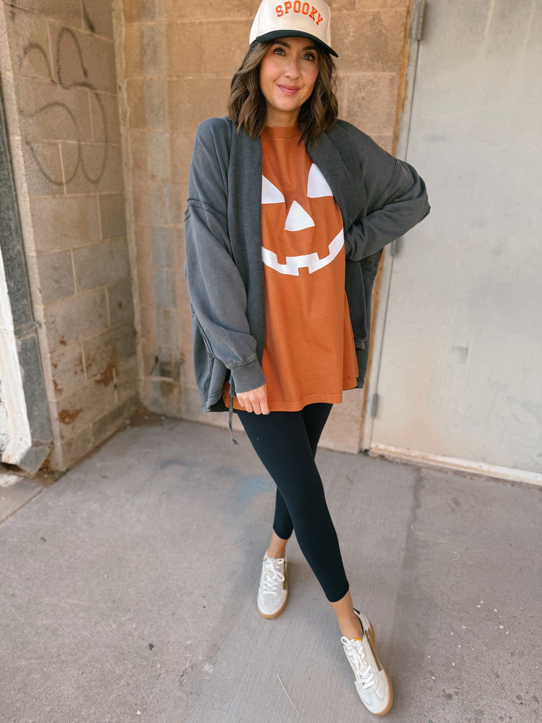 Pumpkin Oversized Tee