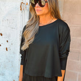 By Together | Daily Ease Knit Top - Black