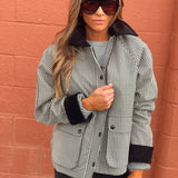 Good American  | The Heritage Jacket - Black Check