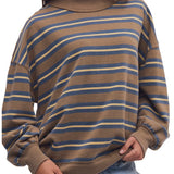 Free People | Palm Springs Striped Pullover - Army Combo